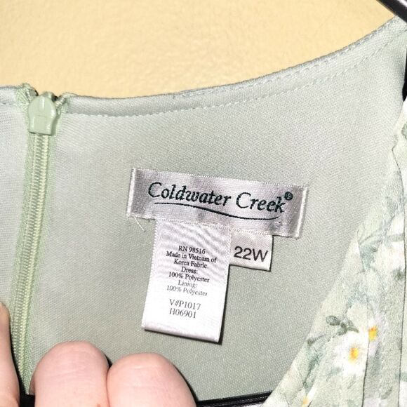 Vintage Coldwater Creek Cottagecore Maxi Dress 22W - Picture 8 of 10